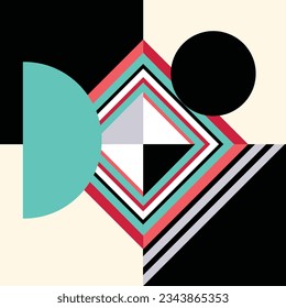 Beautiful abstract line pattern. Vector