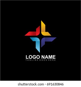 Beautiful abstract logo design community