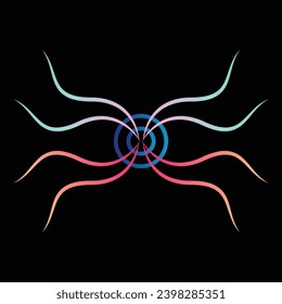 Beautiful abstract with lots of colors logo design