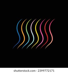 Beautiful abstract with lots of colors logo design