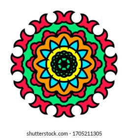 Hermoso diseño de Mandala abstracto con vectores de alta resolución y cartón de 2000x2000 píxeles