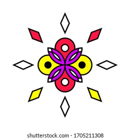 Beautiful Abstract Mandala Design with High Resolution Vector and 2000x2000 Pixel Artboard