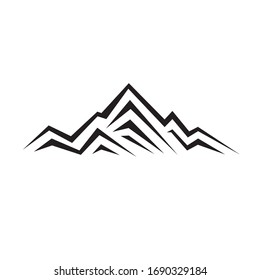 Hermosas montañas abstractas. Ilustración del vector