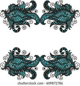 Beautiful abstract nature decorative element. Vector illustration.