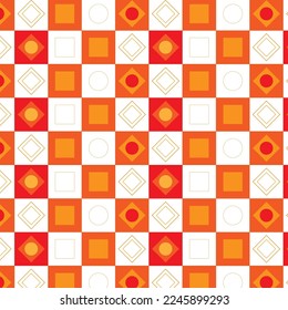 Hermoso fondo naranja abstracto. El diseño geométrico y el adorno de moda Fondo abstracto con naranja y amarillo.