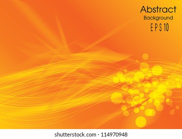 beautiful abstract orange design background vector
