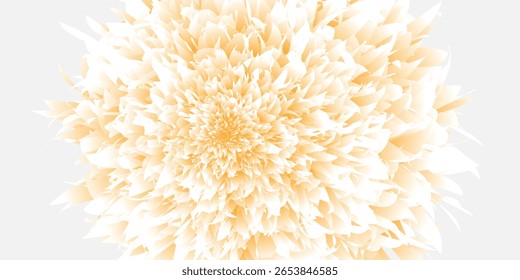 Beautiful Abstract orange Floral Artwork greyy Intricate Petal Design on White Background.vector illustration in bussines, web