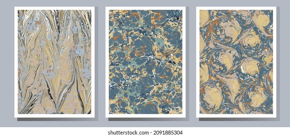 Beautiful abstract painting is a painting technique Ebru .Turkish Ebru style on the water with acrylic paints wring wave. Stylish combination of luxury. Contemporary art marble liquid texture.