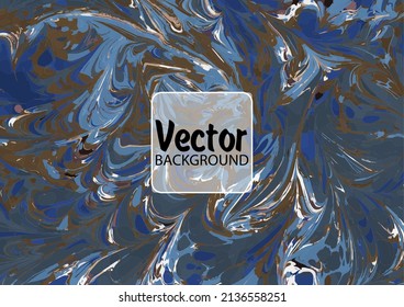 Beautiful abstract painting is a painting technique Ebru. Turkish Ebru style on the water with acrylic paints wring wave. Stylish combination of luxury. Contemporary art marble liquid texture.
