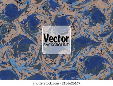 Beautiful abstract painting is a painting technique Ebru. Turkish Ebru style on the water with acrylic paints wring wave. Stylish combination of luxury. Contemporary art marble liquid texture.

