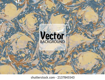 Beautiful abstract painting is a painting technique Ebru. Turkish Ebru style on the water with acrylic paints wring wave. Stylish combination of luxury. Contemporary art marble liquid texture.
