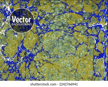 Beautiful abstract painting is a painting technique Ebru. Turkish Ebru style on the water with acrylic paints wring wave. Stylish combination of luxury.Contemporary art marble liquid texture.
