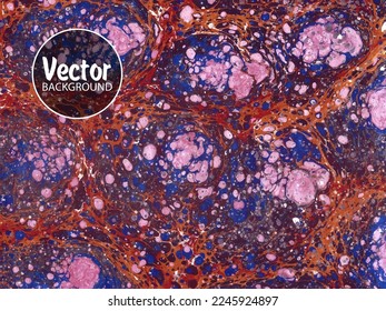 Beautiful abstract painting is a painting technique Ebru. Turkish Ebru style on the water with acrylic paints wring wave. Stylish combination of luxury.Contemporary art marble liquid texture.
