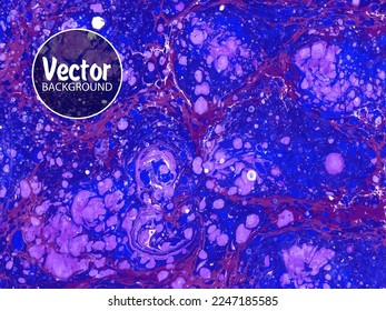 Beautiful abstract painting is a painting technique Ebru. Turkish Ebru style on the water with acrylic paints wring wave. Stylish combination of luxury.Contemporary art marble liquid texture.
