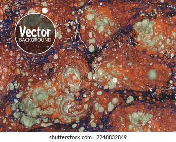 Beautiful abstract painting is a painting technique Ebru. Turkish Ebru style on the water with acrylic paints wring wave. Stylish combination of luxury.Contemporary art marble liquid texture.
