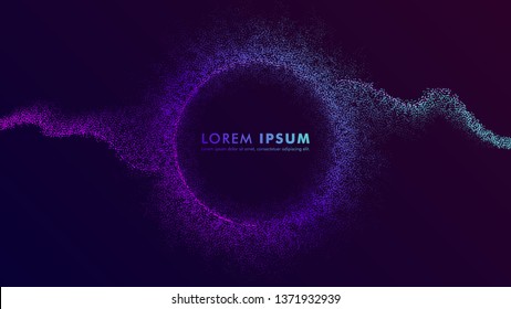 Beautiful Abstract Particle Background Template