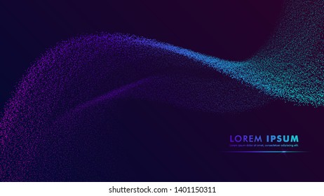 Beautiful abstract particle wallpaper design