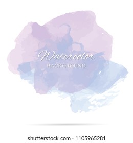 beautiful abstract pastel watercolor art hand paint on white background,brush textures for logo.There is a place for text.Perfect stroke design for headline.luxury boutique Illustrations.
