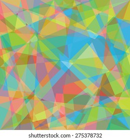 Beautiful abstract pattern. Color polygonal pattern. Geometric backdrop. Gem crystal texture. Rainbow background.