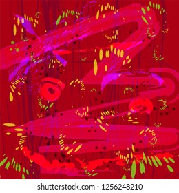 Beautiful abstract pattern for a computer background, phone. Mysterious strokes. Vector illustration.