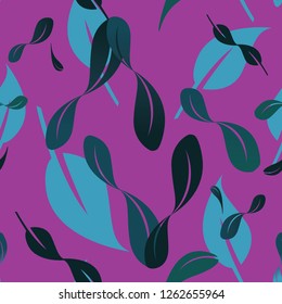 Beautiful Abstract Pattern of Floating Leaves