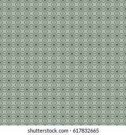 Beautiful abstract pattern. Seamless vector background. Green nuances texture. Stars.