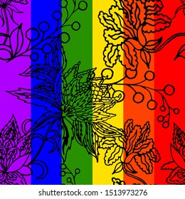 Beautiful abstract pattern with tropical flowers for any purposes. Abstract art background. Exotic flowers background. Colorful background vector.  Tropical seamless hand drawn pattern