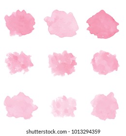 Beautiful Abstract Pink Watercolor Art Hand Stock Vector Royalty Free Shutterstock