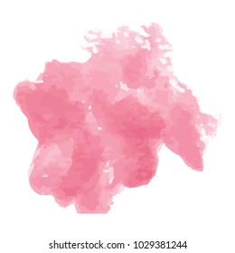 beautiful abstract pink watercolor art hand paint on white background,brush textures for logo.There is a place for text.Perfect stroke design for headline.luxury boutique Illustrations.