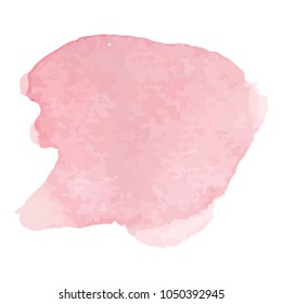 beautiful abstract pink watercolor art hand paint on white background,brush textures for logo.There is a place for text.Perfect stroke design for headline.luxury boutique Illustrations.