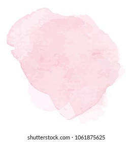 beautiful abstract pink watercolor art hand paint on white background,brush textures for logo.There is a place for text.Perfect stroke design for headline.luxury boutique Illustrations.