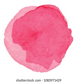 beautiful abstract pink watercolor art hand paint on white background,brush textures for logo.There is a place for text.Perfect stroke design for headline.luxury boutique Illustrations.