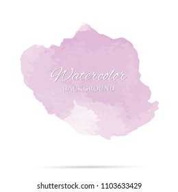 beautiful abstract pink watercolor art hand paint on white background,brush textures for logo.There is a place for text.Perfect stroke design for headline.luxury boutique Illustrations.