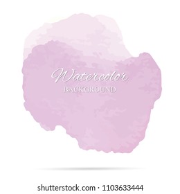 beautiful abstract pink watercolor art hand paint on white background,brush textures for logo.There is a place for text.Perfect stroke design for headline.luxury boutique Illustrations.