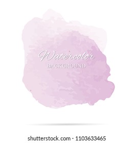 beautiful abstract pink watercolor art hand paint on white background,brush textures for logo.There is a place for text.Perfect stroke design for headline.luxury boutique Illustrations.