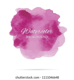 beautiful abstract pink watercolor art hand paint on white background,brush textures for logo.There is a place for text.Perfect stroke design for headline.luxury boutique Illustrations.