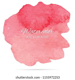 beautiful abstract pink watercolor art hand paint on white background,brush textures for logo.There is a place for text.Perfect stroke design for headline.luxury boutique Illustrations.