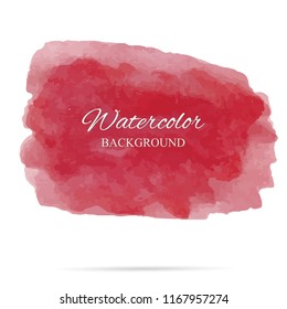 beautiful abstract pink watercolor art hand paint on white background,brush textures for logo.There is a place for text.Perfect stroke design for headline.luxury boutique Illustrations.