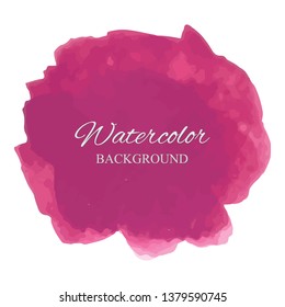 beautiful abstract pink watercolor art hand paint on white background,brush textures for logo.There is a place for text.Perfect stroke design for headline.luxury boutique Illustrations.
