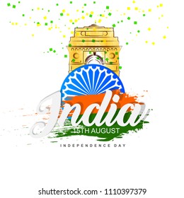 beautiful abstract or poster for 15th of August or Independence Day of India with nice and creative design illustration.