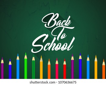 beautiful abstract or poster for Back to School with nice and creative typography with creative background.