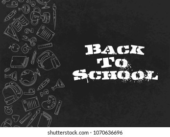 beautiful abstract or poster for Back to School with nice and creative typography with creative background.