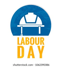 beautiful abstract or poster for Labour Day with nice and creative safety helmet design illustration in a background. 