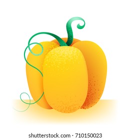 Beautiful abstract pumpkin. Modern vector illustration, stipple shading