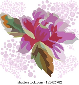 beautiful abstract purple flower for you