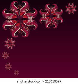 beautiful abstract red background with place for text vector