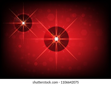 Beautiful Abstract Red sci-fi background, vector wallpaper 