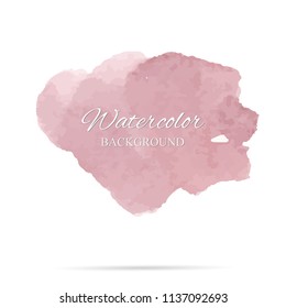 beautiful abstract red watercolor art hand paint on white background,brush textures for logo.There is a place for text.Perfect stroke design for headline.luxury boutique Illustrations.