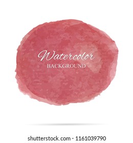 beautiful abstract red watercolor art hand paint on white background,brush textures for logo.There is a place for text.Perfect stroke design for headline.luxury boutique Illustrations.