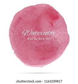 beautiful abstract red watercolor art hand paint on white background,brush textures for logo.There is a place for text.Perfect stroke design for headline.luxury boutique Illustrations.